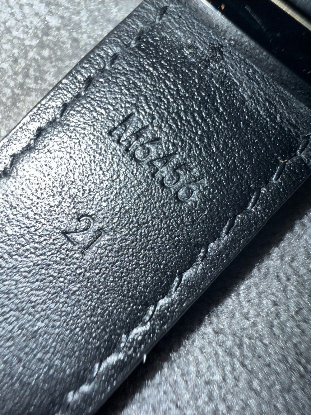 Louis Vuitton Black Leather Monogram Cuff Bracelet full inclusion - Picture 5 of 17